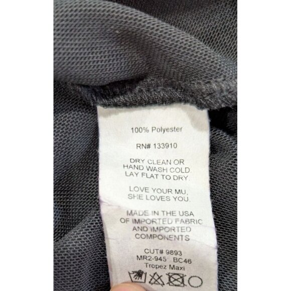 Show Me Your Mumu Black Tropez One-Shoulder Maxi Dress Size M - Picture 8 of 8